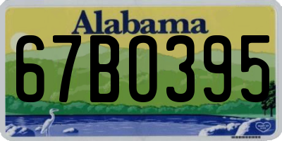AL license plate 67BO395