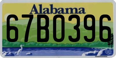 AL license plate 67BO396