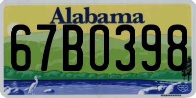 AL license plate 67BO398