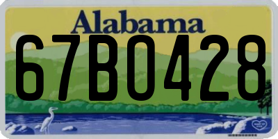 AL license plate 67BO428