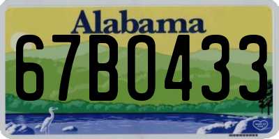 AL license plate 67BO433