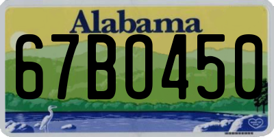 AL license plate 67BO450