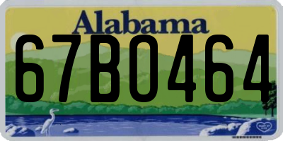 AL license plate 67BO464