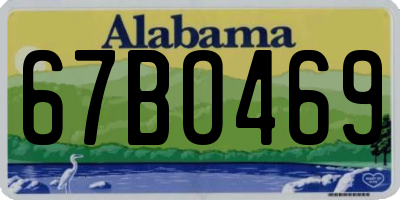 AL license plate 67BO469