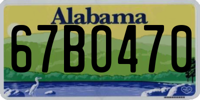 AL license plate 67BO470