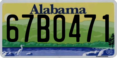 AL license plate 67BO471