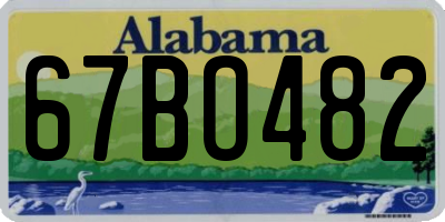 AL license plate 67BO482
