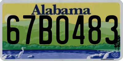 AL license plate 67BO483