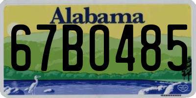 AL license plate 67BO485