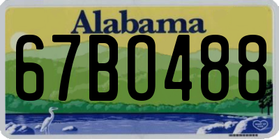 AL license plate 67BO488