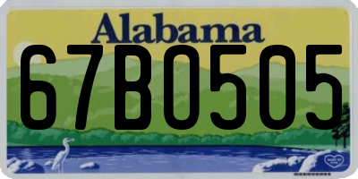AL license plate 67BO505