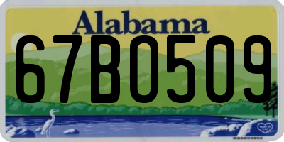 AL license plate 67BO509