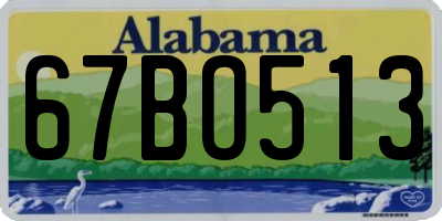 AL license plate 67BO513
