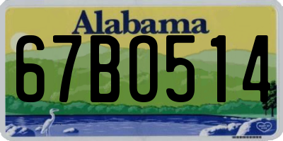 AL license plate 67BO514