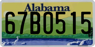 AL license plate 67BO515