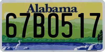 AL license plate 67BO517