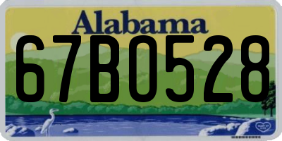 AL license plate 67BO528