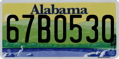 AL license plate 67BO530