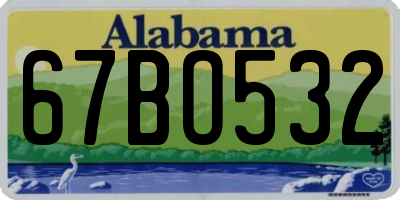 AL license plate 67BO532