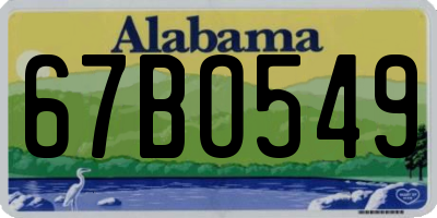 AL license plate 67BO549