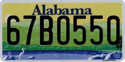 AL license plate 67BO550
