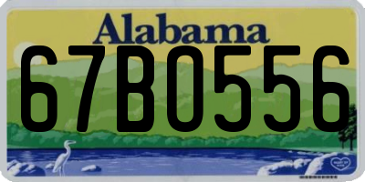 AL license plate 67BO556
