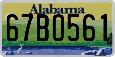 AL license plate 67BO561