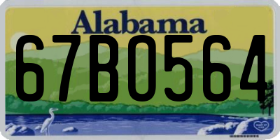 AL license plate 67BO564