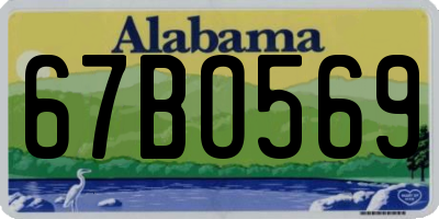 AL license plate 67BO569