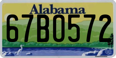 AL license plate 67BO572