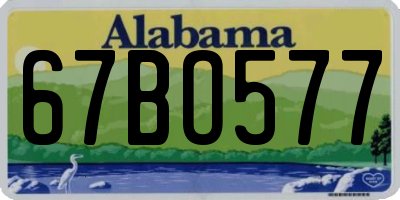 AL license plate 67BO577