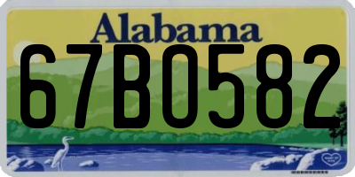 AL license plate 67BO582