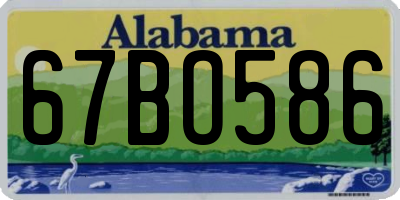 AL license plate 67BO586