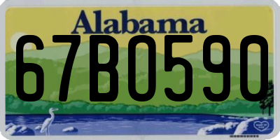 AL license plate 67BO590