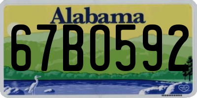 AL license plate 67BO592