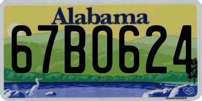 AL license plate 67BO624