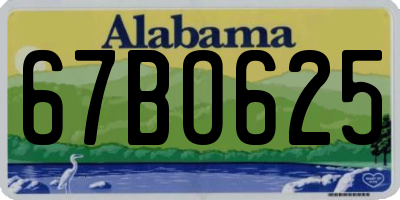 AL license plate 67BO625