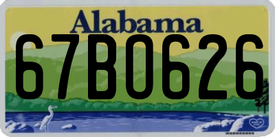 AL license plate 67BO626