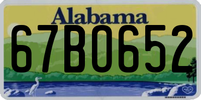 AL license plate 67BO652