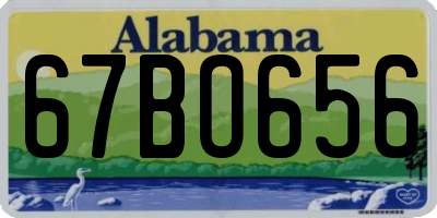 AL license plate 67BO656