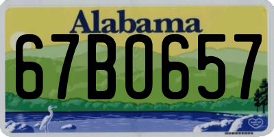 AL license plate 67BO657
