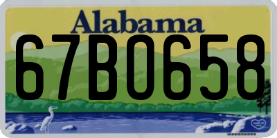AL license plate 67BO658