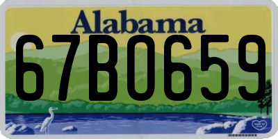 AL license plate 67BO659
