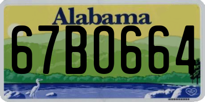 AL license plate 67BO664