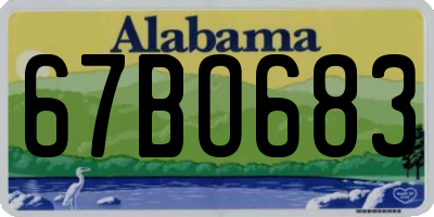 AL license plate 67BO683