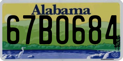 AL license plate 67BO684