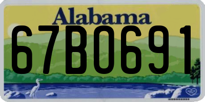 AL license plate 67BO691