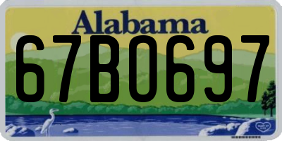 AL license plate 67BO697