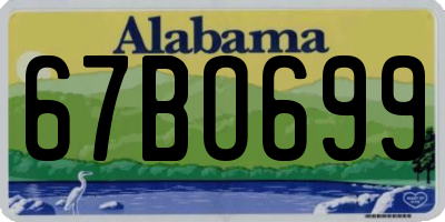 AL license plate 67BO699