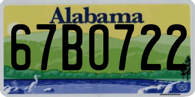 AL license plate 67BO722